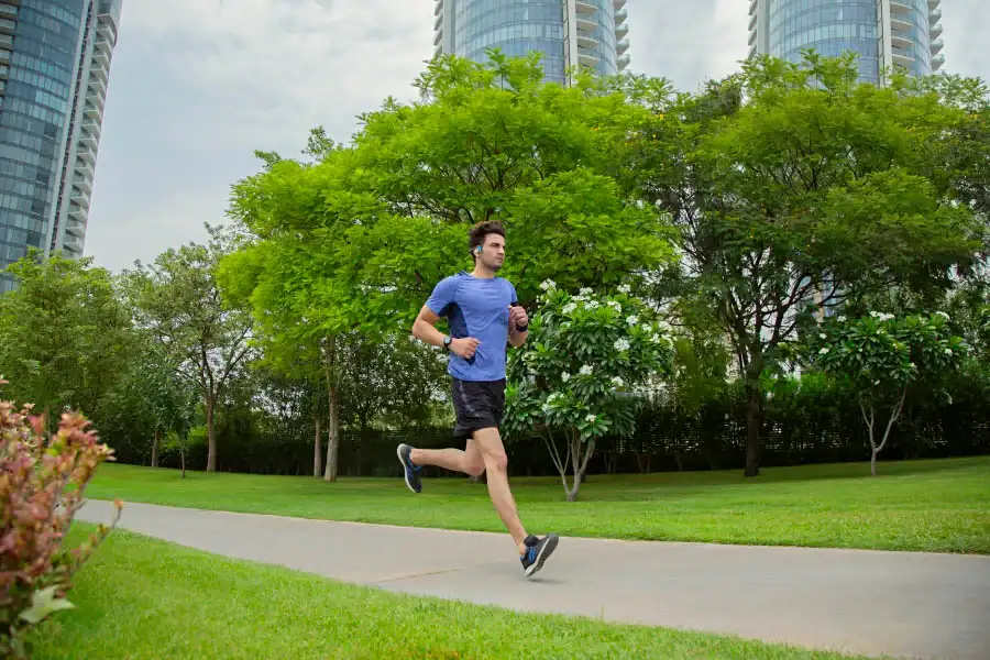 image of man running