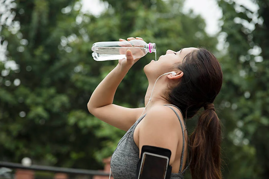 image of women drinking water